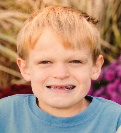 Boy in a blue shirt